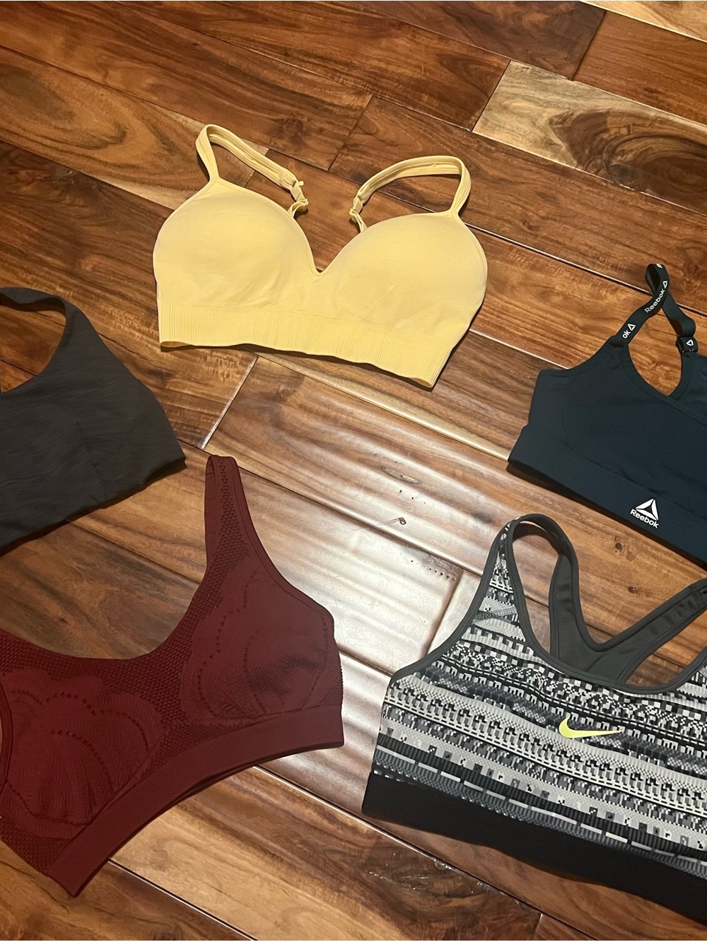 lululemon athletica Yellow Padded Sports Bra